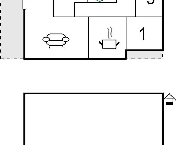 Three-bedroom In Vikanes 펜션 *